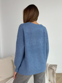 Джемпер ISSA Plus модель WN20-677_синий Фото