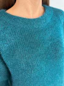 Джемпер ISSA Plus модель WN20-677_бирюзовый Фото