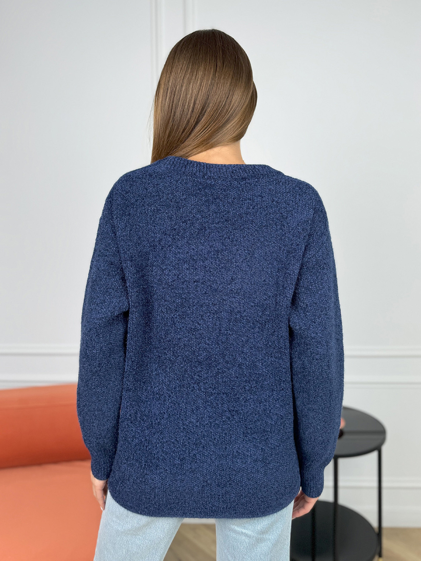 Джемпер ISSA Plus модель WN20-678_темно_синий Фото