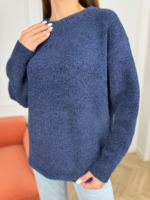 Джемпер ISSA Plus модель WN20-678_темно_синий Фото