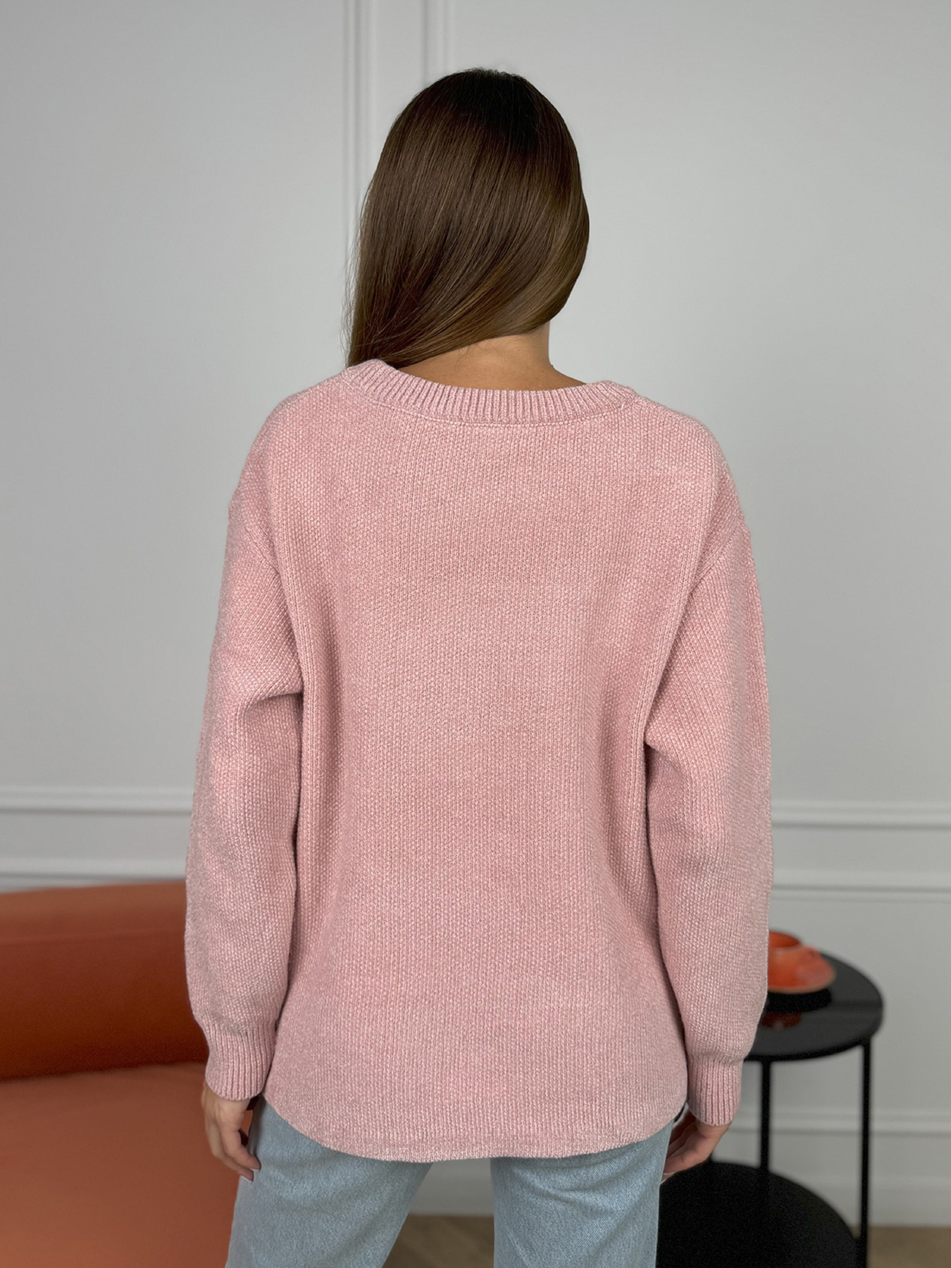 Джемпер ISSA Plus модель WN20-678_розовый Фото