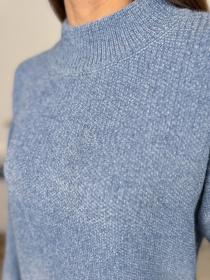 Светр ISSA Plus модель WN20-679_голубой Фото