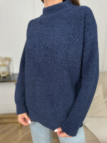 Свитер ISSA Plus модель WN20-679_темно_синий Фото