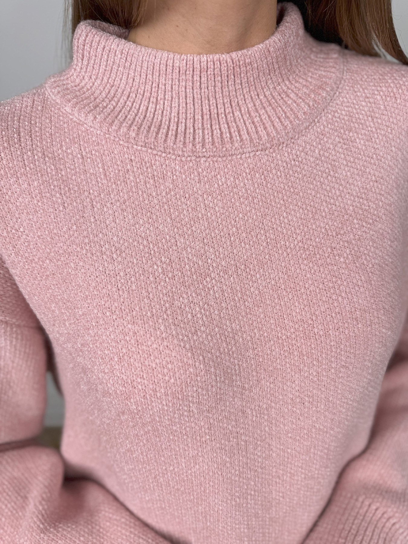 Светр ISSA Plus модель WN20-679_розовый Фото