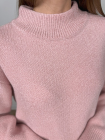 Светр ISSA Plus модель WN20-679_розовый Фото