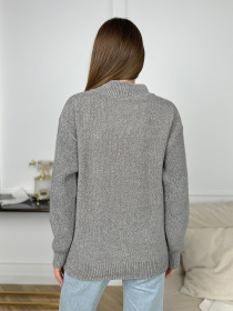 Светр ISSA Plus модель WN20-679_серый Фото