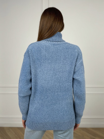 Свитер ISSA Plus модель WN20-680_голубой Фото