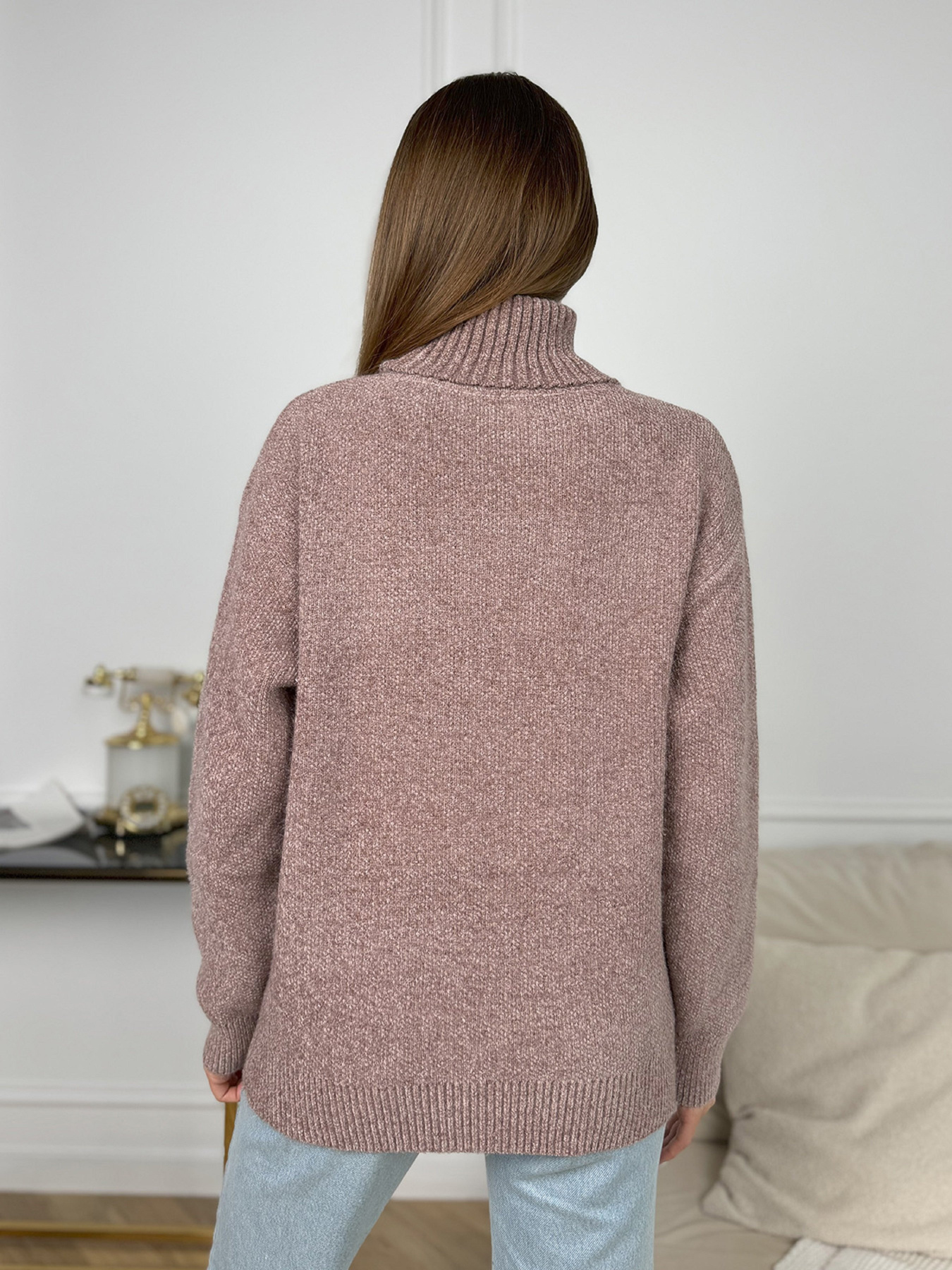 Свитер ISSA Plus модель WN20-680_коричневый Фото