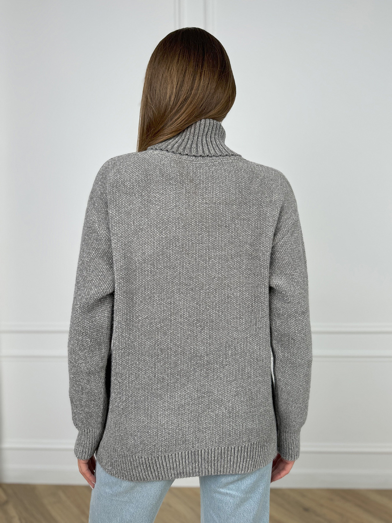 Светр ISSA Plus модель WN20-680_серый Фото