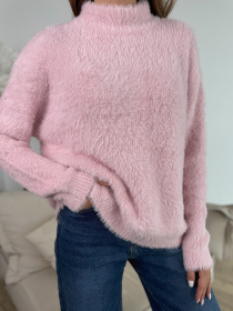 Свитер ISSA Plus модель WN20-681_розовый Свитер ISSA Plus модель WN20-681_розовый Фото