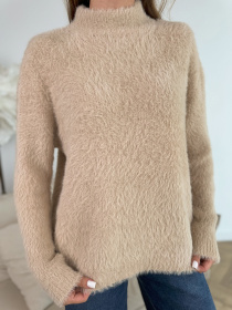 Свитер ISSA Plus модель WN20-681_бежевый Фото