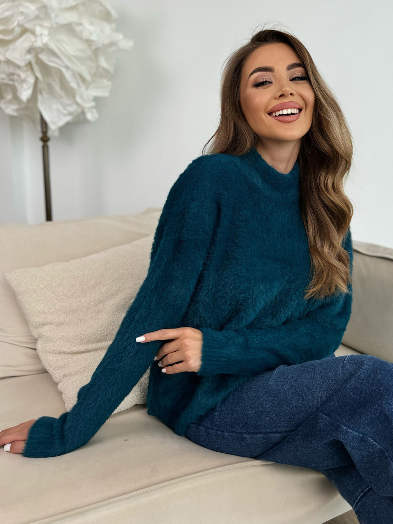 Светр ISSA Plus модель WN20-681_зеленый Светр ISSA Plus модель WN20-681_зеленый Фото