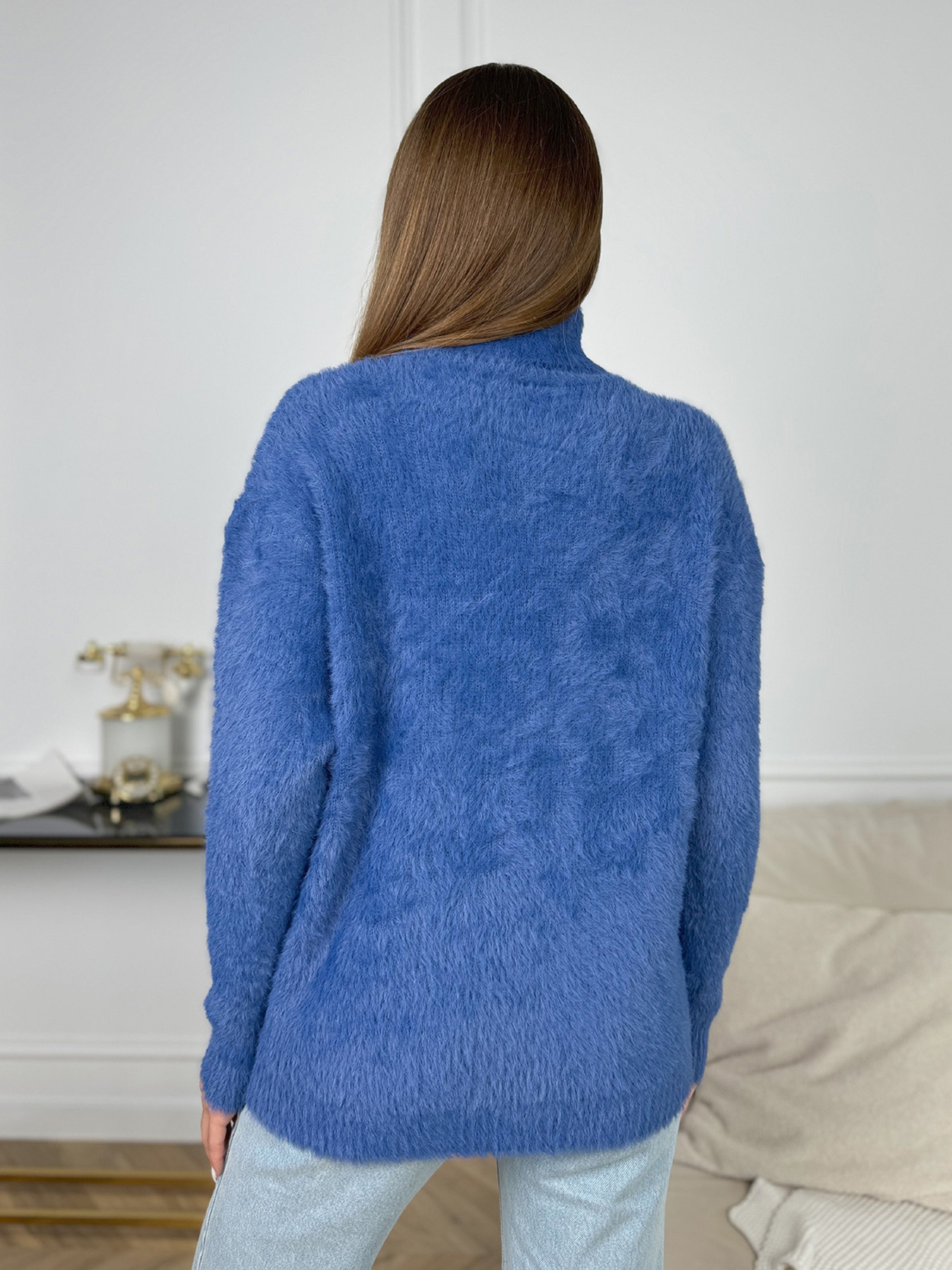 Свитер ISSA Plus модель WN20-682_синий Фото