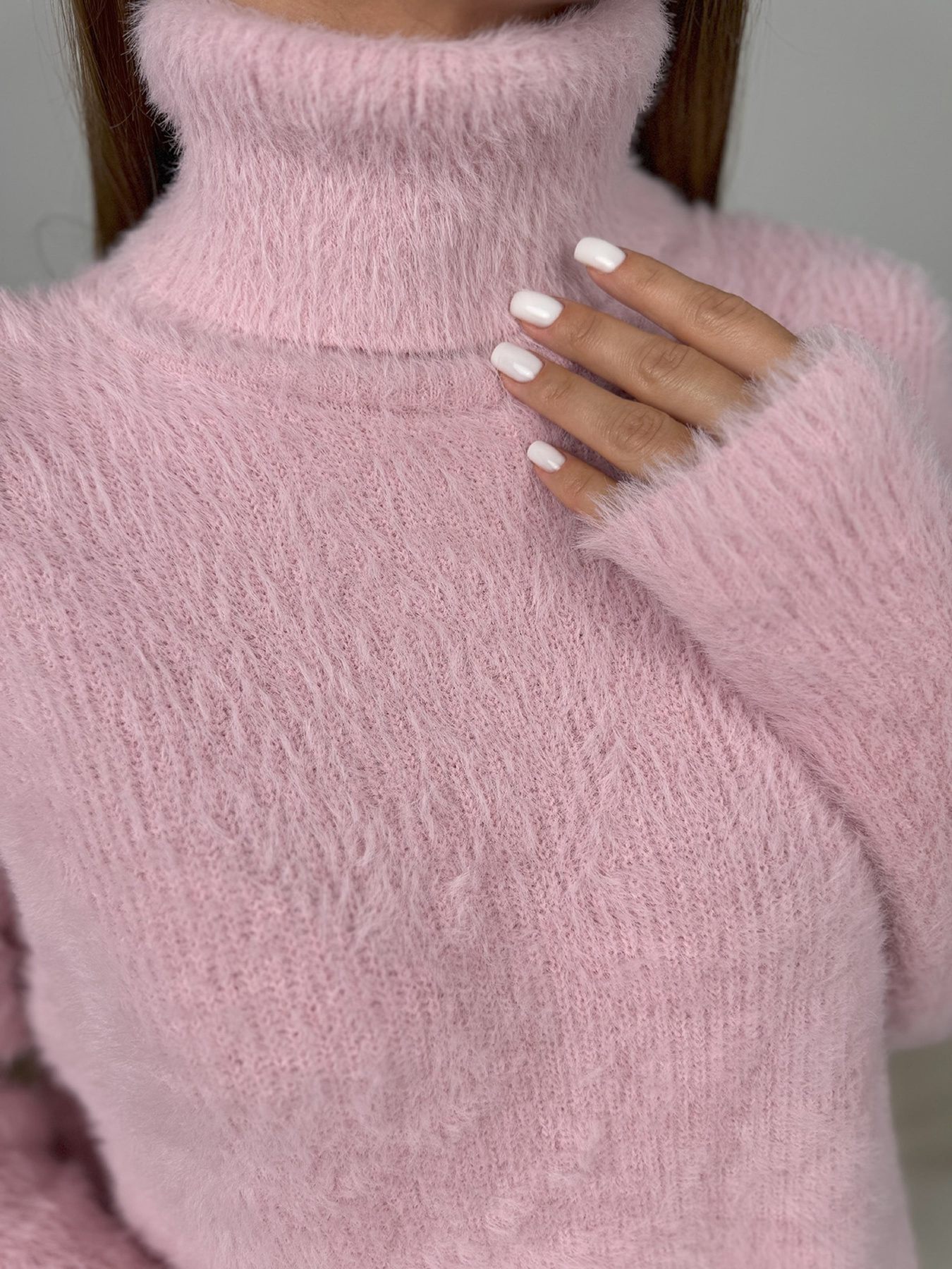 Свитер ISSA Plus модель WN20-682_розовый Фото