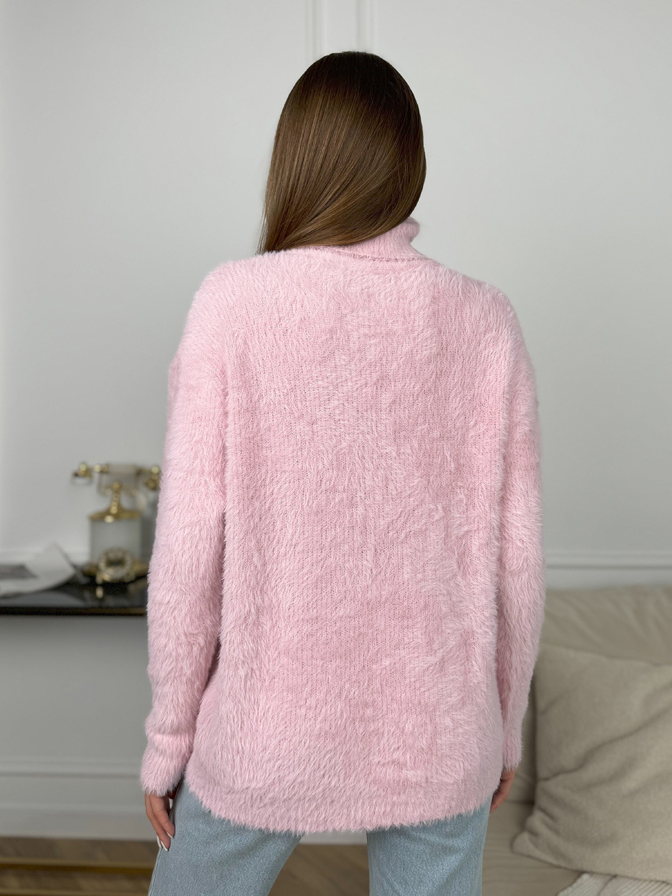 Светр ISSA Plus модель WN20-682_розовый Светр ISSA Plus модель WN20-682_розовый Фото