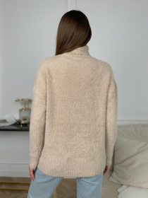 Свитер ISSA Plus модель WN20-682_бежевый Фото