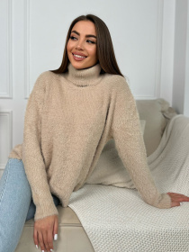 Светр ISSA Plus модель WN20-682_бежевый Фото