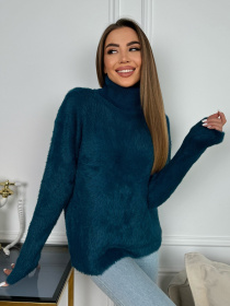 Свитер ISSA Plus модель WN20-682_зеленый Фото