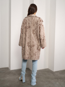 Пальто ISSA Plus модель 14868_бежевый Фото