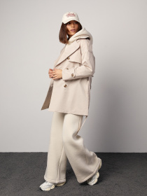 Тренч ISSA Plus модель 14869_светло_бежевый Фото