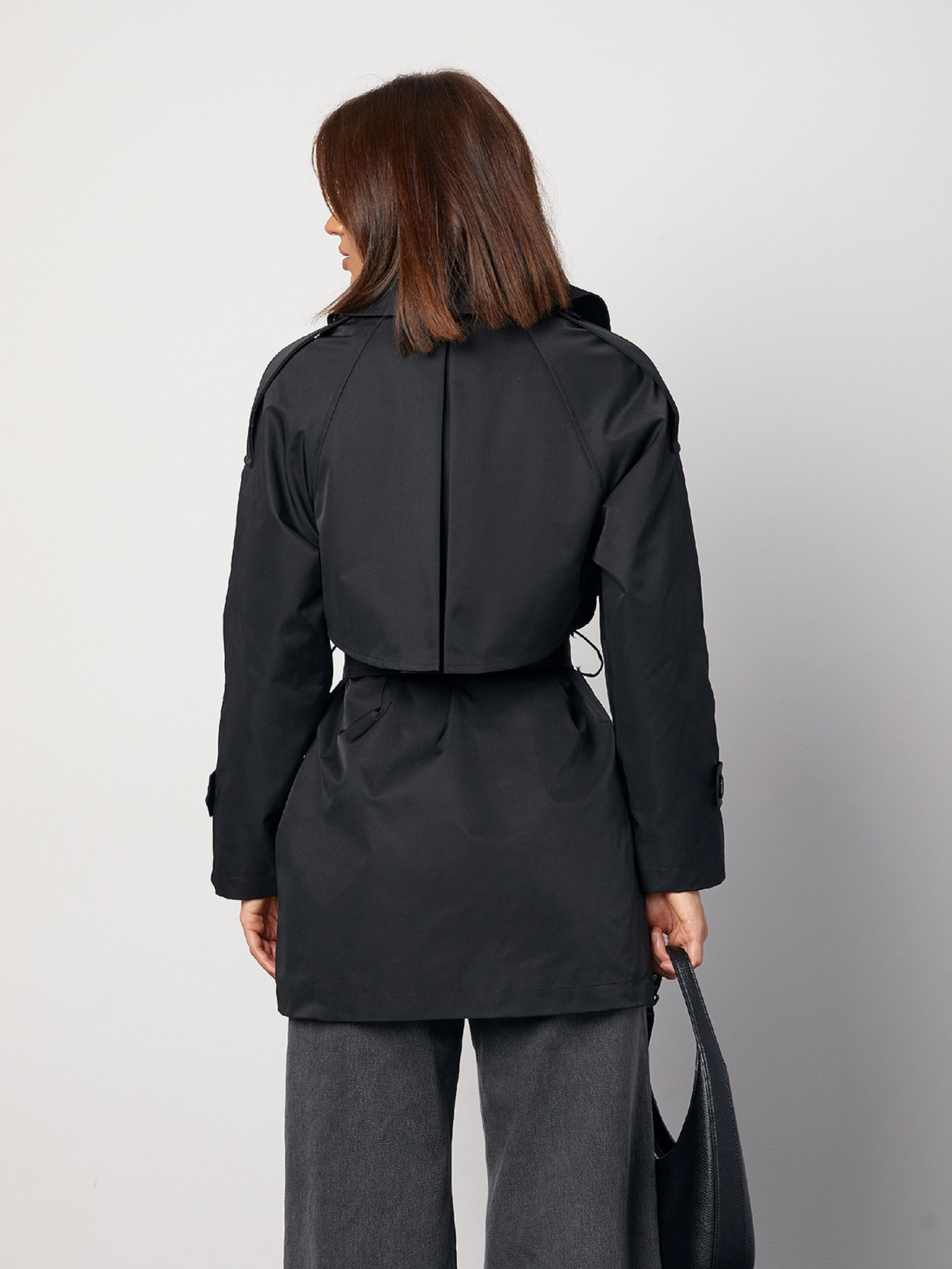 Тренч ISSA Plus модель 14869_черный Фото