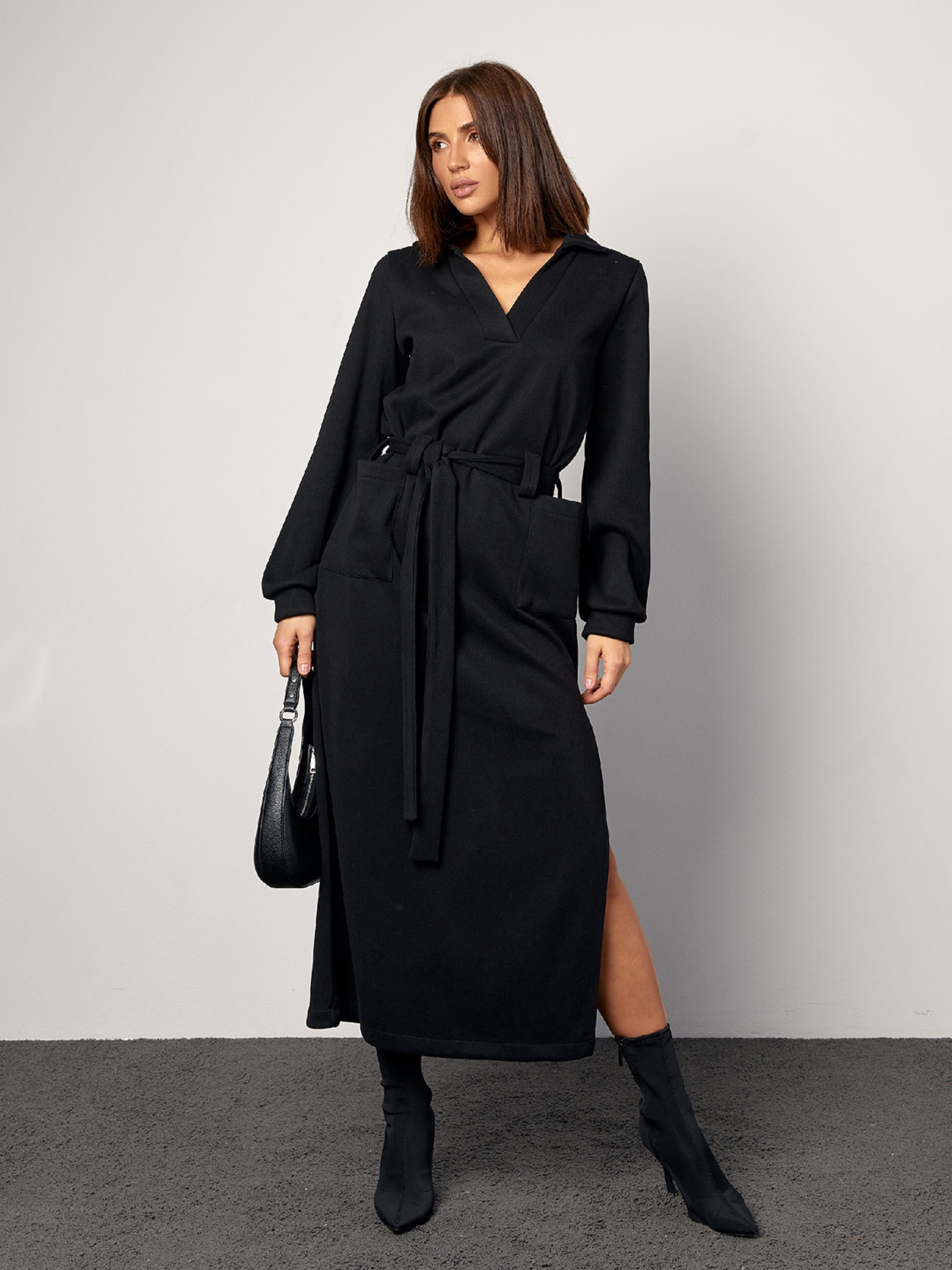 Платье макси ISSA Plus модель 14870_черный Фото