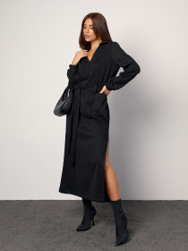 Сукня максі ISSA Plus модель 14870_черный Сукня максі ISSA Plus модель 14870_черный Фото