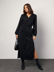 Платье макси ISSA Plus модель 14870_черный Фото