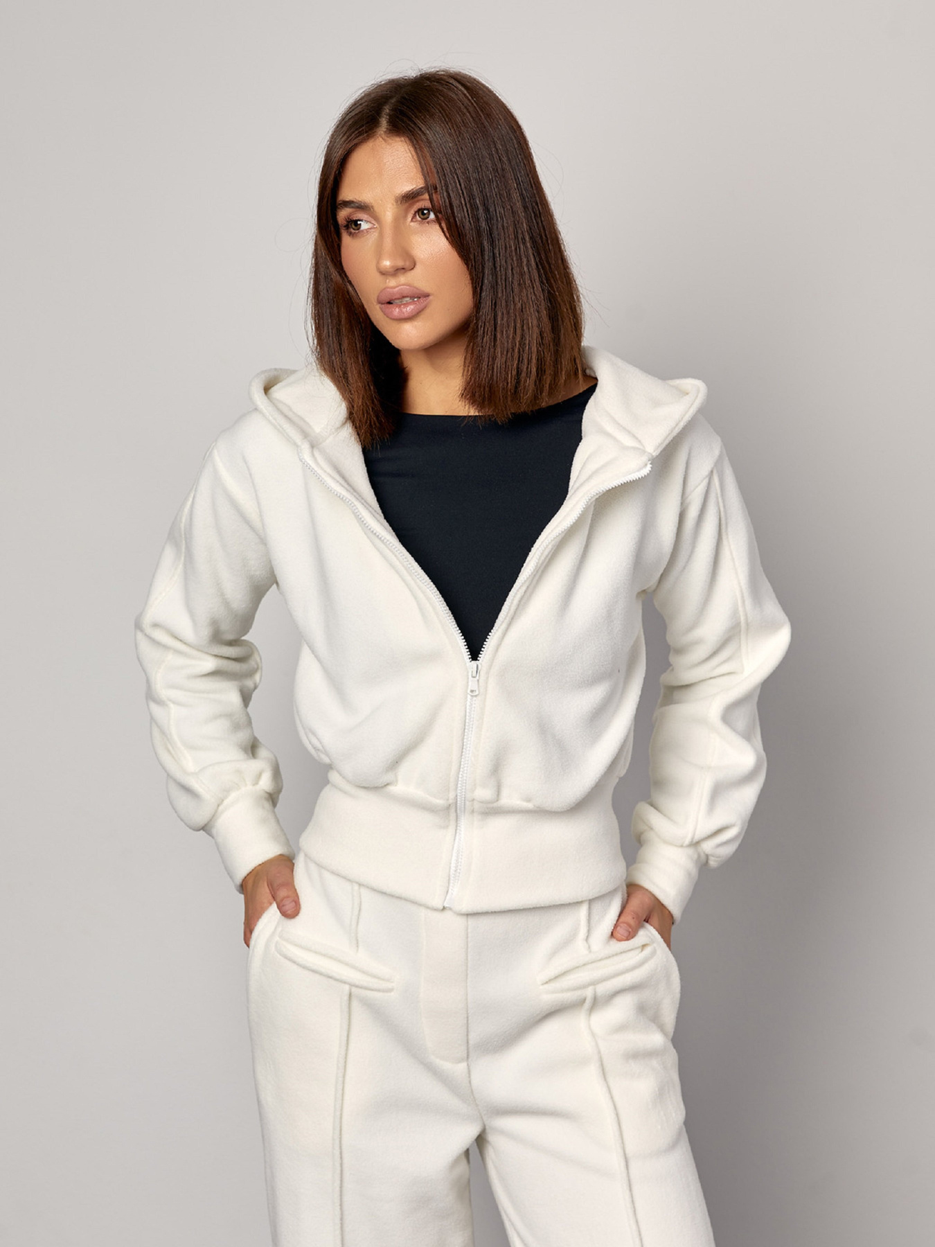 Костюм ISSA Plus модель 14871_молочный Фото