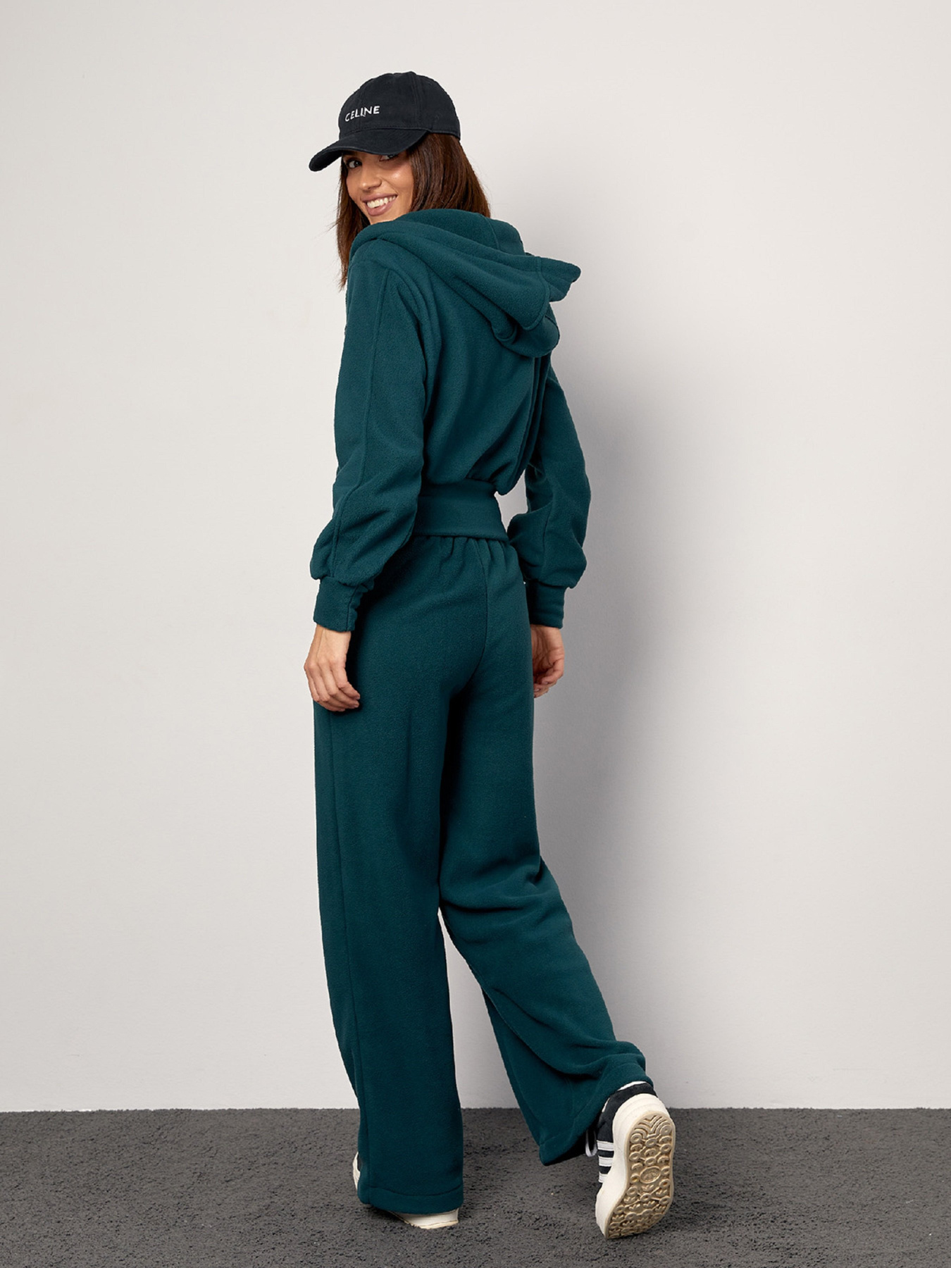 Повседневный костюм ISSA Plus модель 14871_темно_зеленый Фото