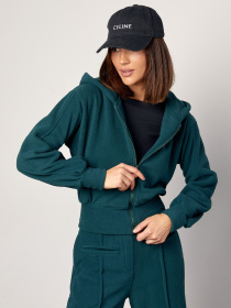 Повседневный костюм ISSA Plus модель 14871_темно_зеленый Фото