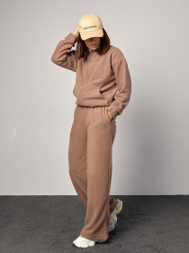 Спортивный костюм ISSA Plus модель 14873_коричневый Фото