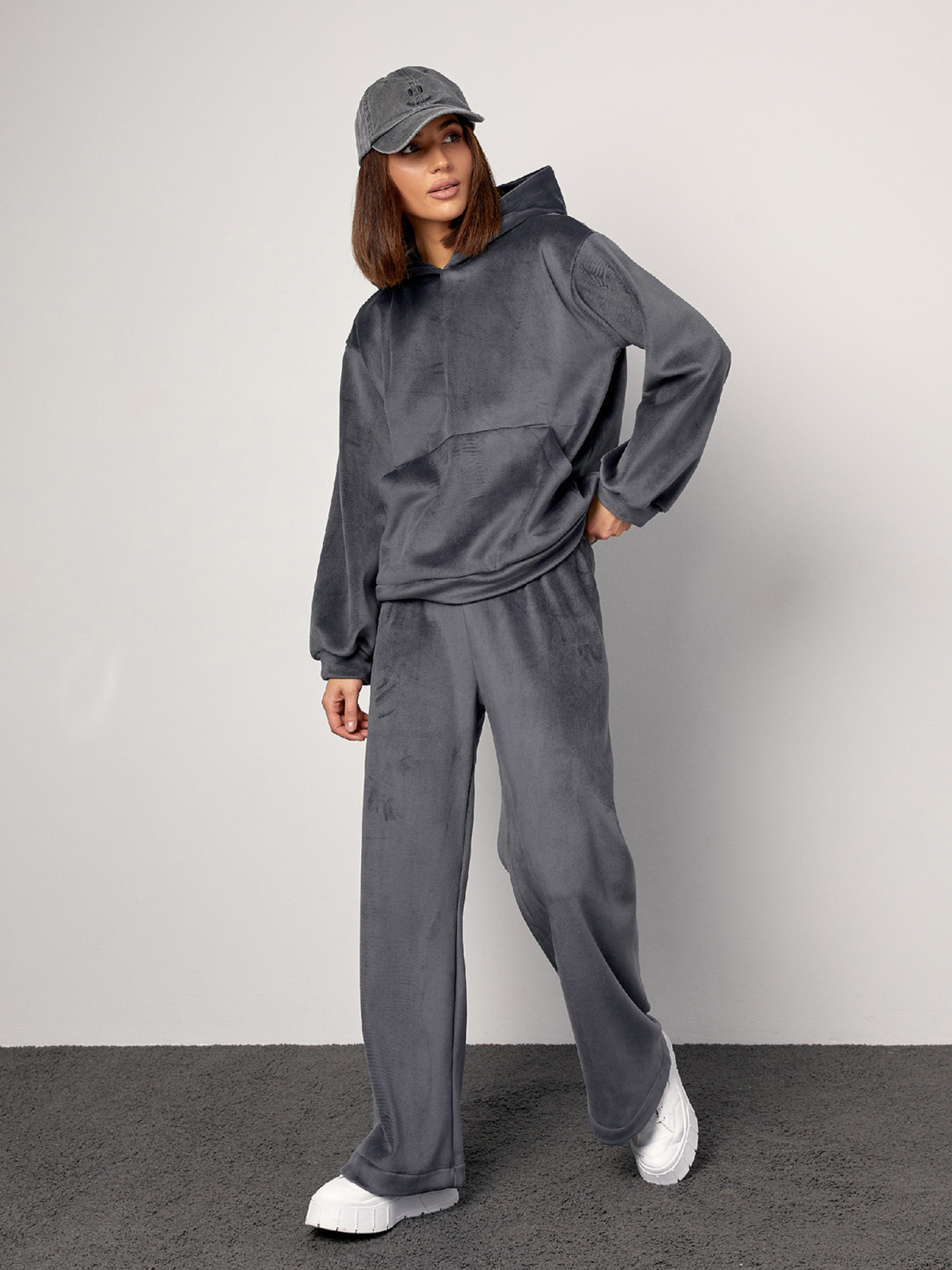 Костюм ISSA Plus модель 14874_серый Фото