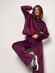 Костюм ISSA Plus модель 14874_темно_бордовый Фото