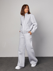 Костюм ISSA Plus модель 14875_светло_серый Фото