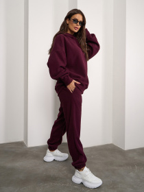 Костюм ISSA Plus модель 14876_бордовый Фото