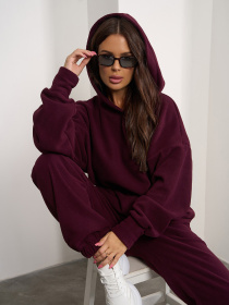 Костюм ISSA Plus модель 14876_бордовый Фото