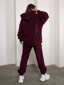 Повседневный костюм ISSA Plus модель 14876_бордовый Повседневный костюм ISSA Plus модель 14876_бордовый Фото