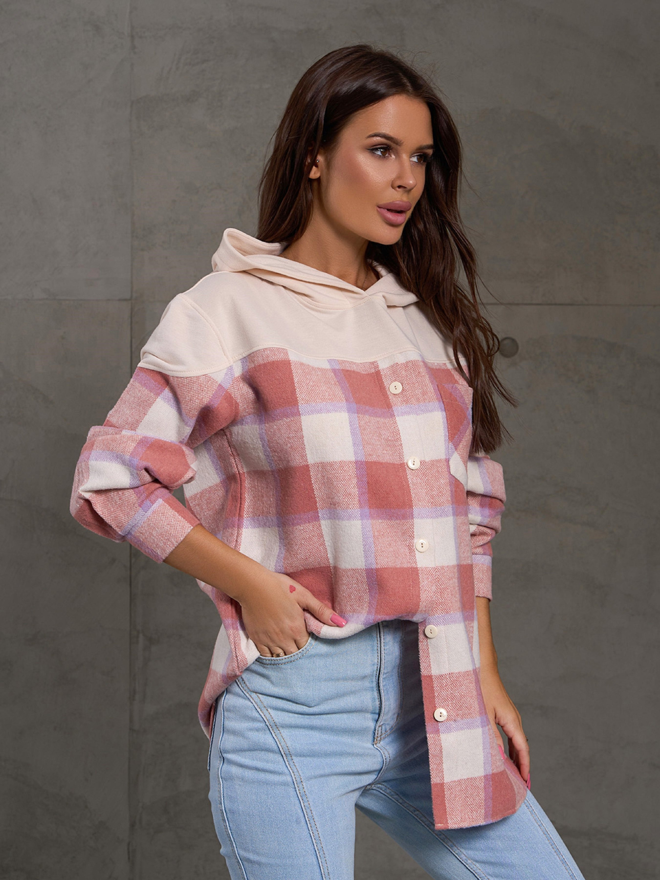 Сорочка повсякденна ISSA Plus модель 14879_мультиколор Фото