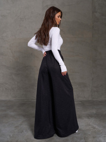 Брюки палаццо ISSA Plus модель 14904_черный Фото