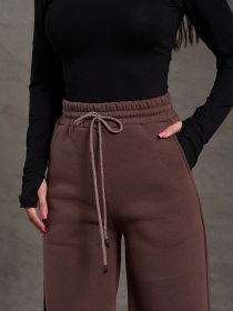 Брюки палаццо ISSA Plus модель 14905_коричневый Фото