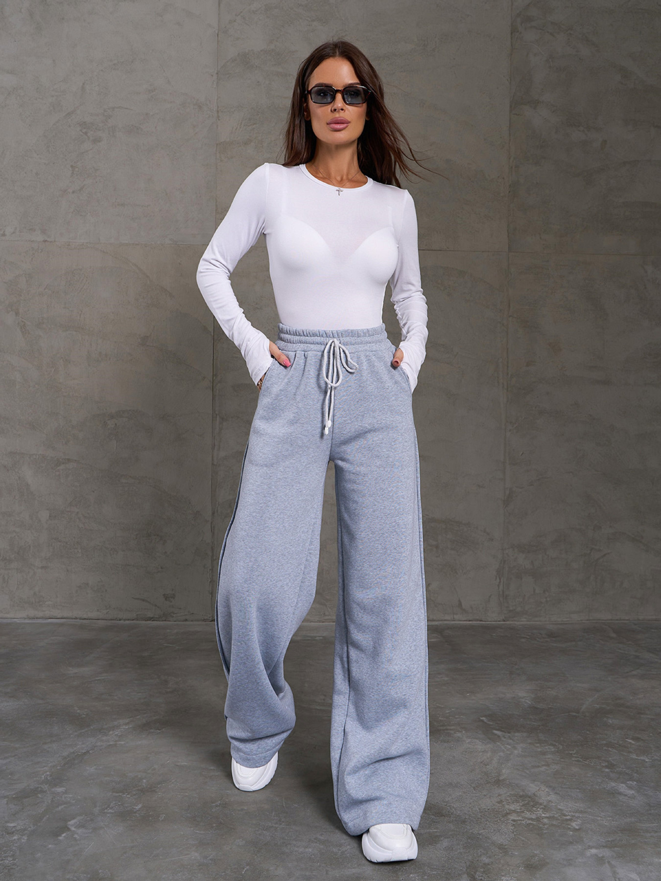 Палаццо ISSA Plus модель 14905_светло_серый Фото