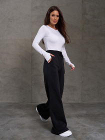 Брюки палаццо ISSA Plus модель 14905_черный Фото