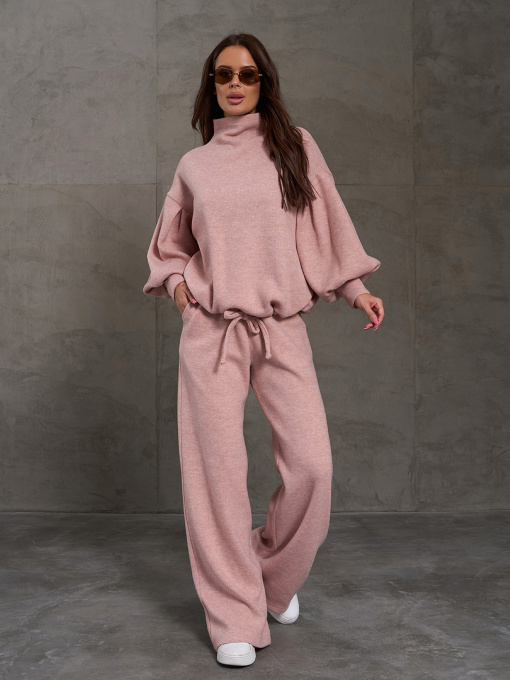 Повседневный костюм ISSA Plus модель SA-572_розовый Фото