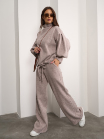 Костюм ISSA Plus модель SA-572_коричневый Фото