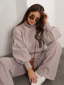 Костюм ISSA Plus модель SA-572_коричневый Фото