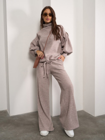 Повсякденний костюм ISSA Plus модель SA-572_коричневый Фото