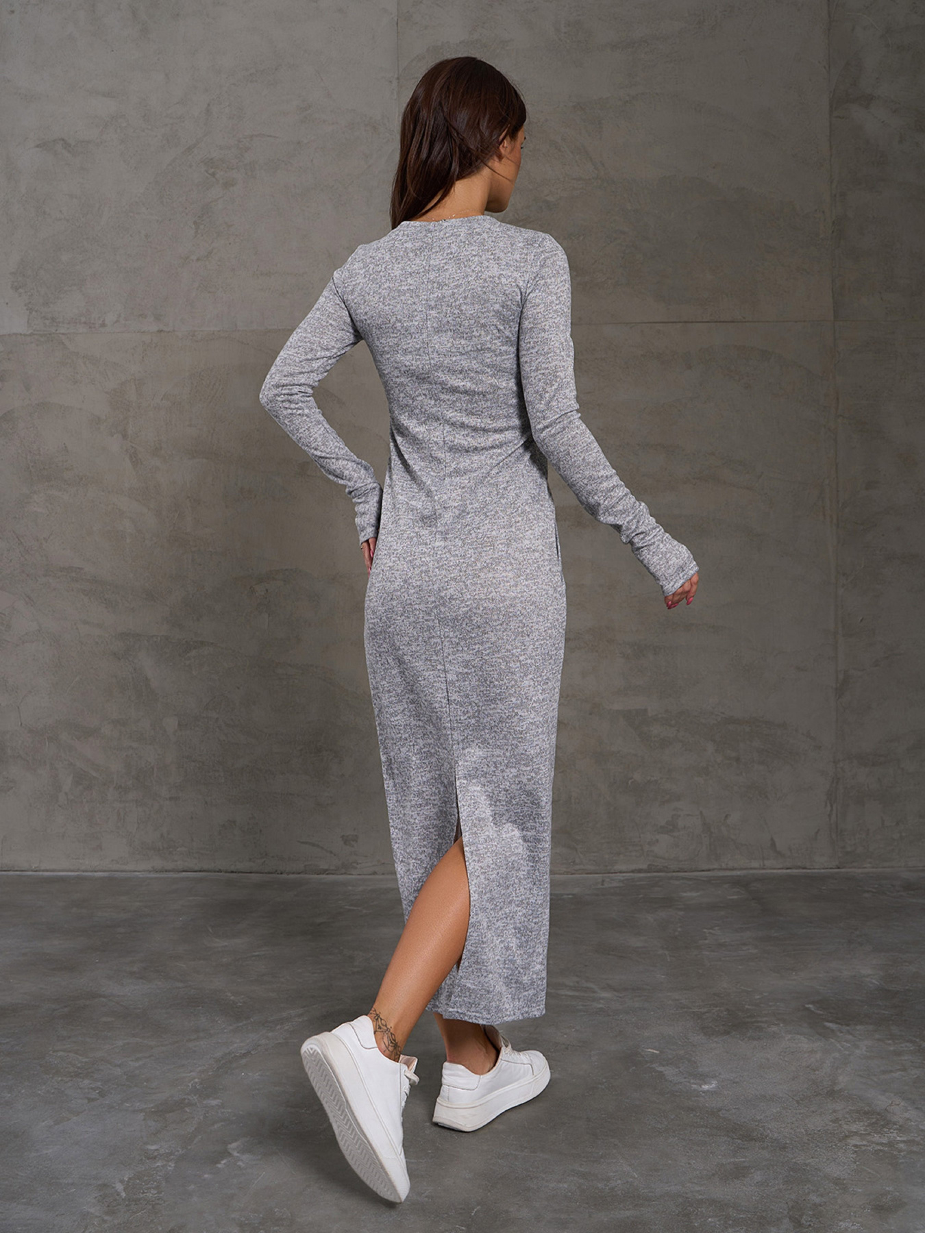 Платье макси ISSA Plus модель 11217_светло_серый Фото