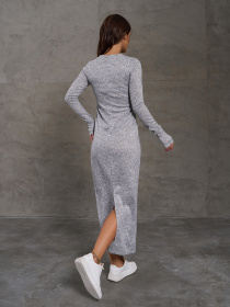 Платье макси ISSA Plus модель 11217_светло_серый Фото