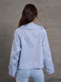 Тренч ISSA Plus модель 14881_голубой Фото